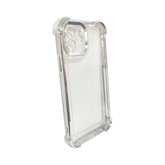 Hard Silicone Case with Camera Lens Q Series for Apple iPhone 11 Silver Hard Silicone Case with Camera Lens Q Series for Apple iPhone 11 Silver